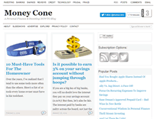 Tablet Screenshot of moneycone.com